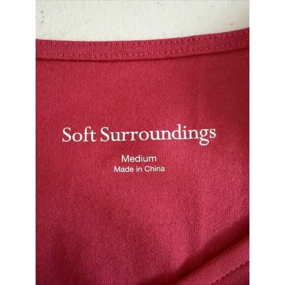 Soft Surroundings Medium Amalfi Dress Lipstick Pink NWT $100 fairy feminine - Picture 8 of 11